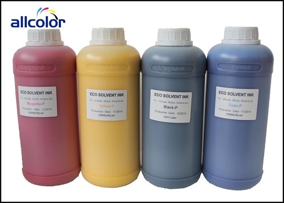6 สีหมึกเครื่องพิมพ์อิงค์เจ็ทที่เข้ากันได้หมึก Eco ตัวทำละลายกันน้ำ